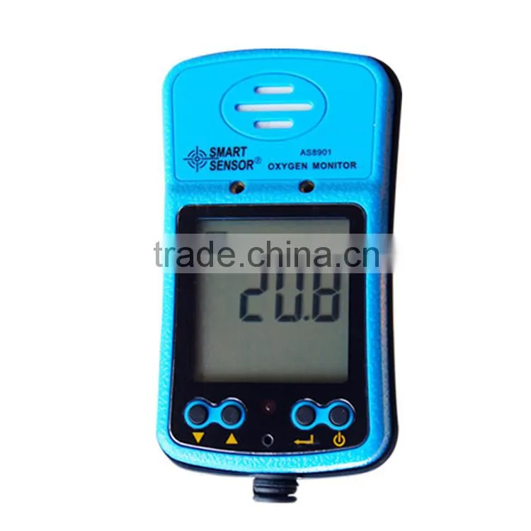 Gas Detector Portable AS9801 Oxygen Monitor O2 Analyzer With Alarm