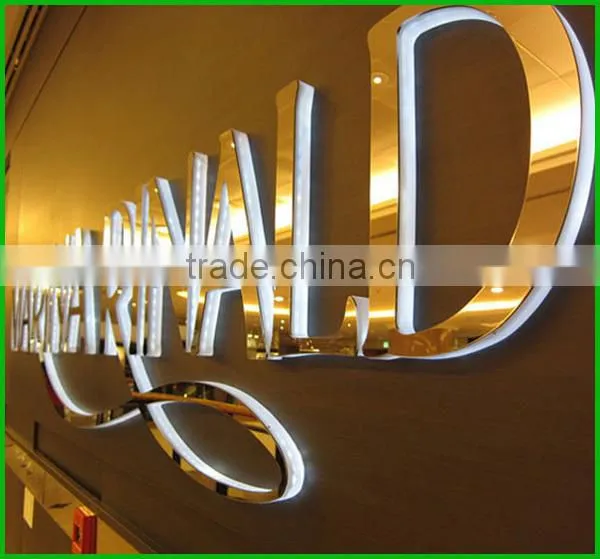 Never Fade Solid 3D Led Acrylic Back-lit Alphabet Letter