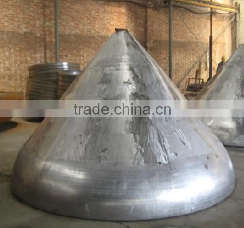 stainless stell cone heads for heating boiler