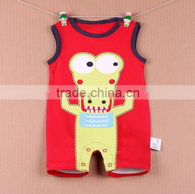 Sleeveless leotard boxer Romper Kaidang Siamese vest summer climbing clothing 0-2 years