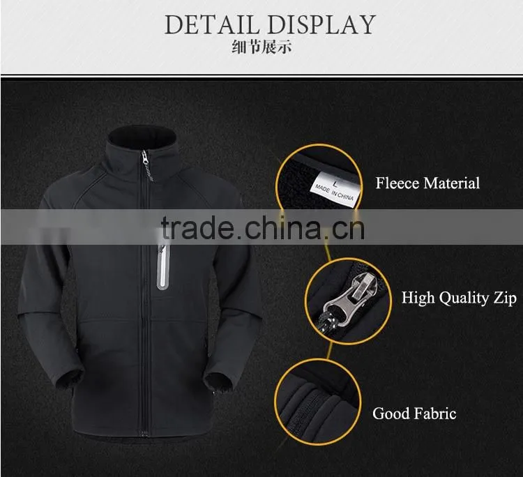 Plus Size New Arrival Functional Winter Warm Stand Collar Softshell Jacket