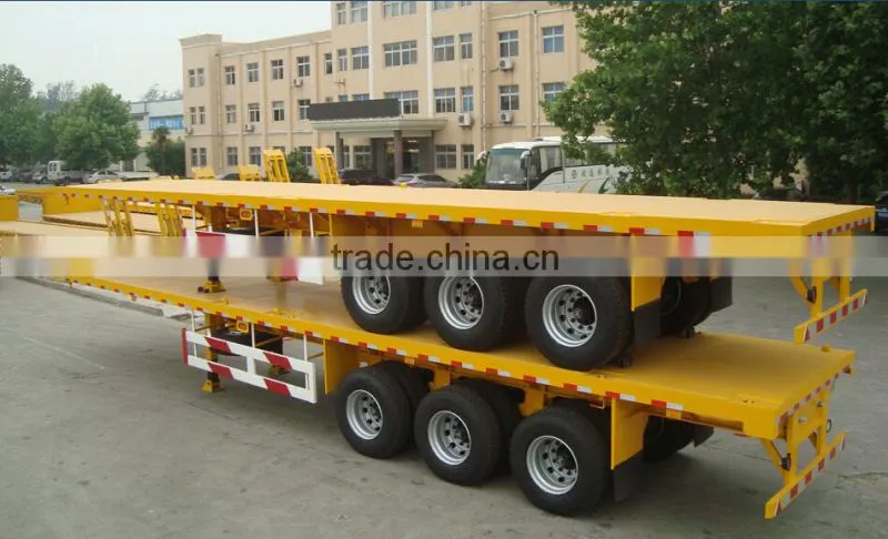 Widely used low bed trailer truck dimensions 40 tons for sale