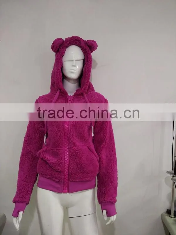 shu velveteen cute girls winter coat
