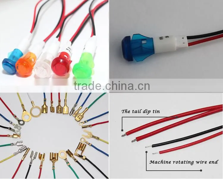 FILN Hot Products 10mm 24v Led Signal lamp security indicator light with wire