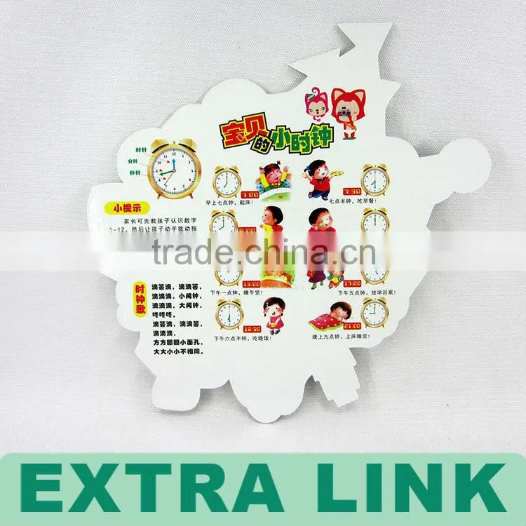 Colorful filling book for kids drawing,educationalwith clock printing with christmas days