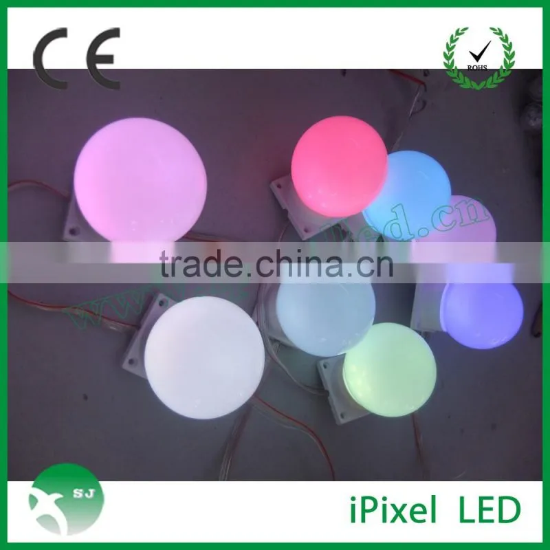 dmx arduino control ws2801 3leds 6leds smd5050 50mm diameter pixel led dot light waterproof IP66