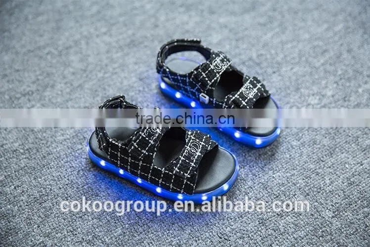 light up sandal shoes 2016 new style fashion shoes