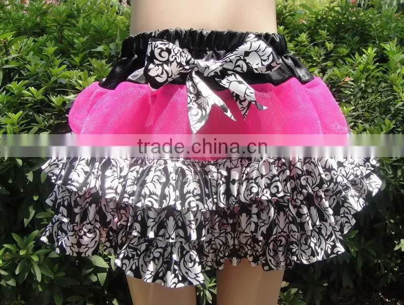 Hot sale cute children wear minu tutu skirt, boutique design baby girl summer wear tutu mini pettiskirt for sale
