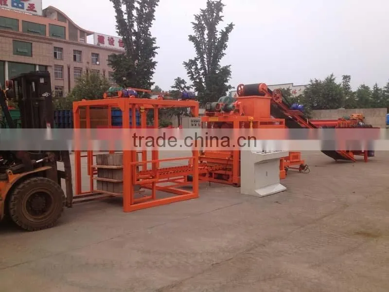 QTJ4-26C Newest style fully automatic no-burned cement block macking machine in Africa