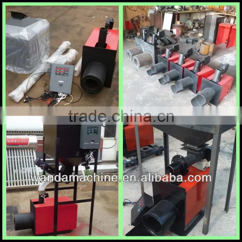 Biomass wood pellet burner