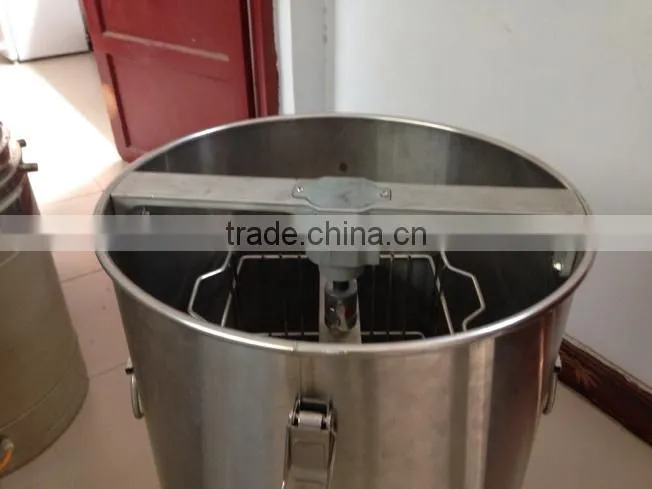 2016 new style stainless steel 2 frames honey extractor by manual hot sale
