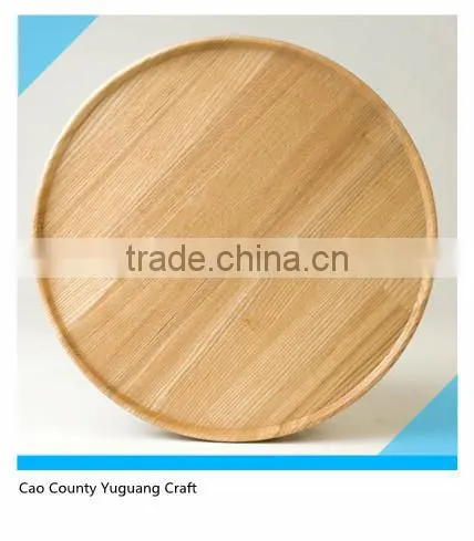 High quality best price round wooden plate