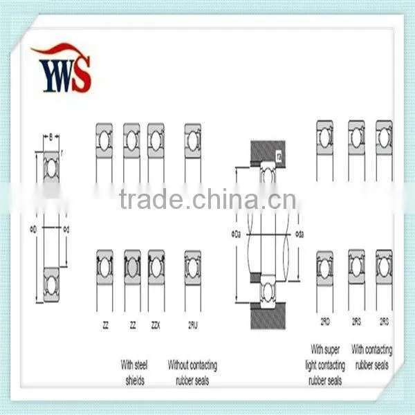 Flanged sleeve bearing ball bearing F6803zz