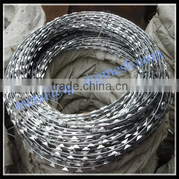 high quality concertina razor wire / high security razor wire price