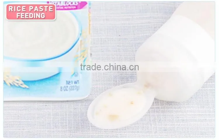Hot sale non-toxic bpa free silicone baby feeding cuchara