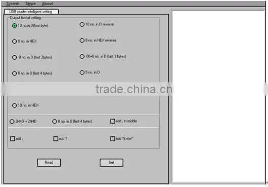 125khz rfid reader keyboard emulation with different output format for option