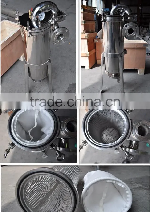 stainless steel cartridge filter housing