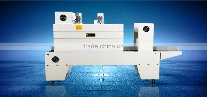 semi automatic shrink film packaging machine for glass win bottles