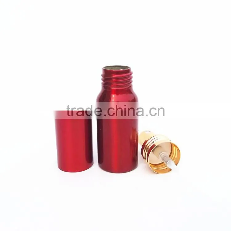 Wholesale 30ml-500ml aluminum spray perfume bottles with metal cap for cosmetic packaging