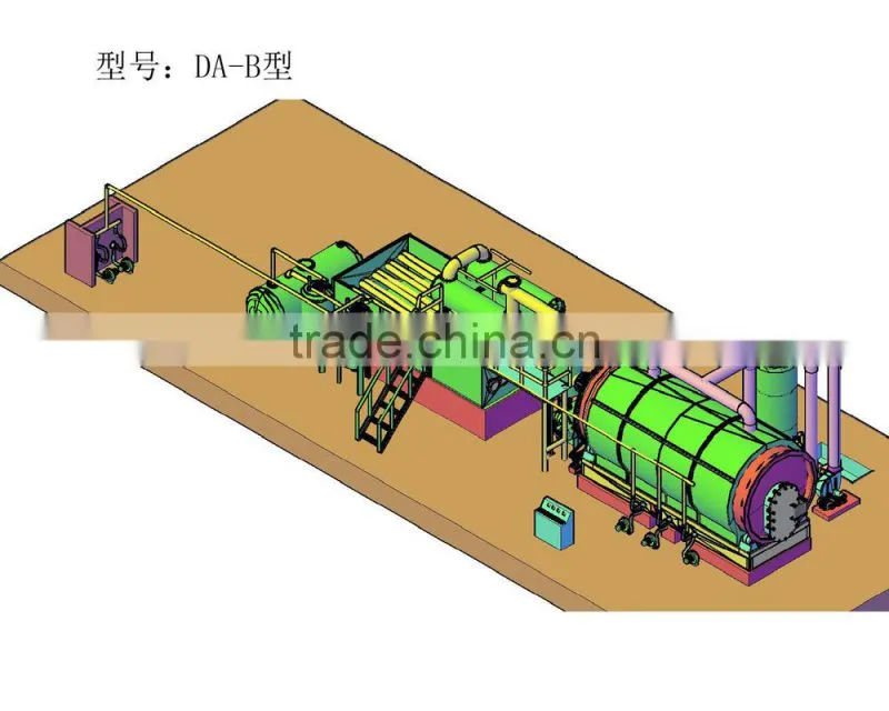 Waste Recycle To Oil Machine /Waste Pyrolysis Machine