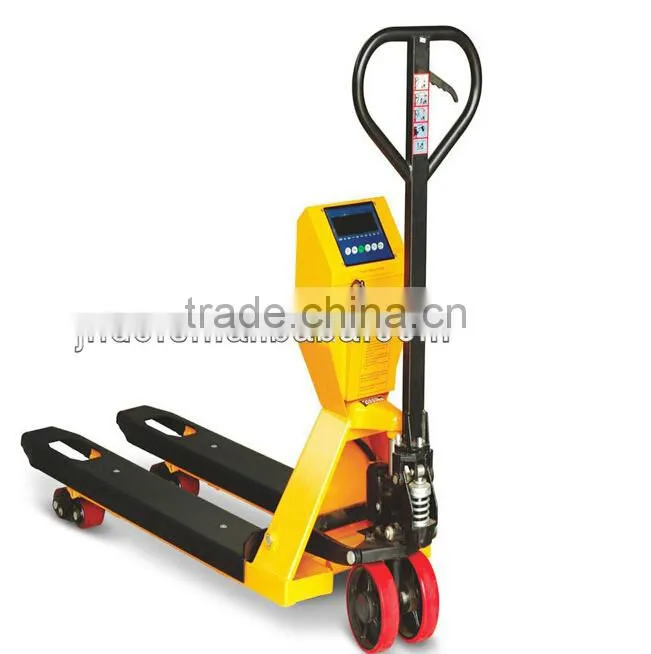 electric transpallet forklift/mini electric pallet truck with scale