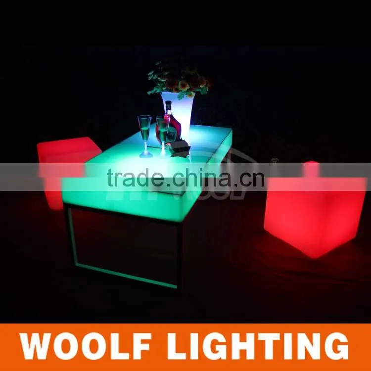 HOT Illuminated flashing color changing led bean wine tank