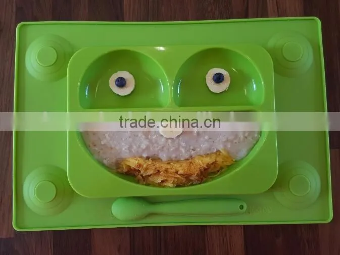 Silicone No Mess Toddler & Baby Happy Face Feeding Placemat