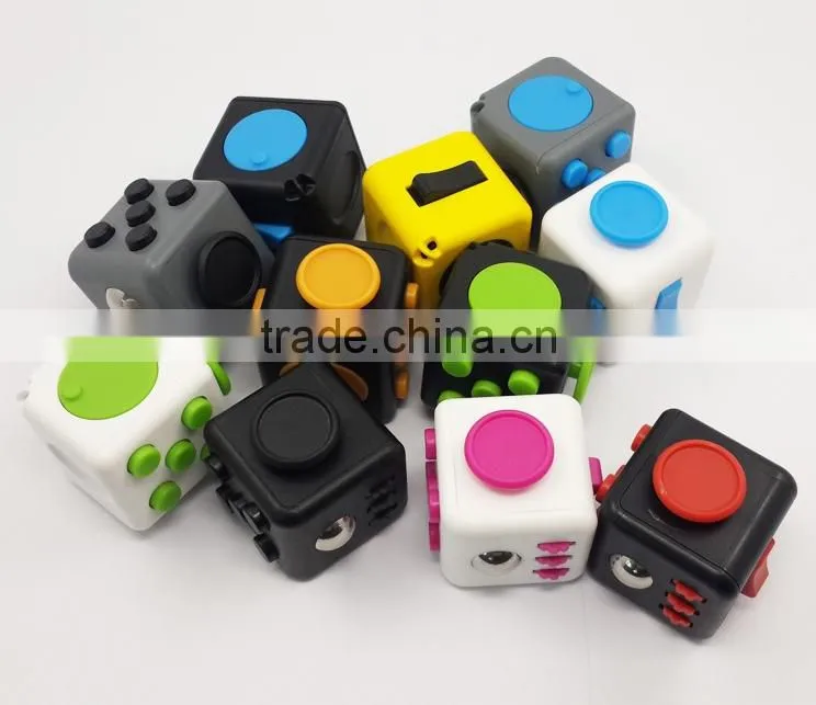 Cheaper Decompression Cube Smooth Button Desk Toy Kids $ adult for Killing Time Relieves Stress Fidget Cube