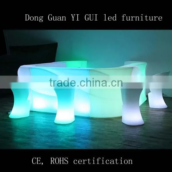 hot sale LED plastic bar counter for party