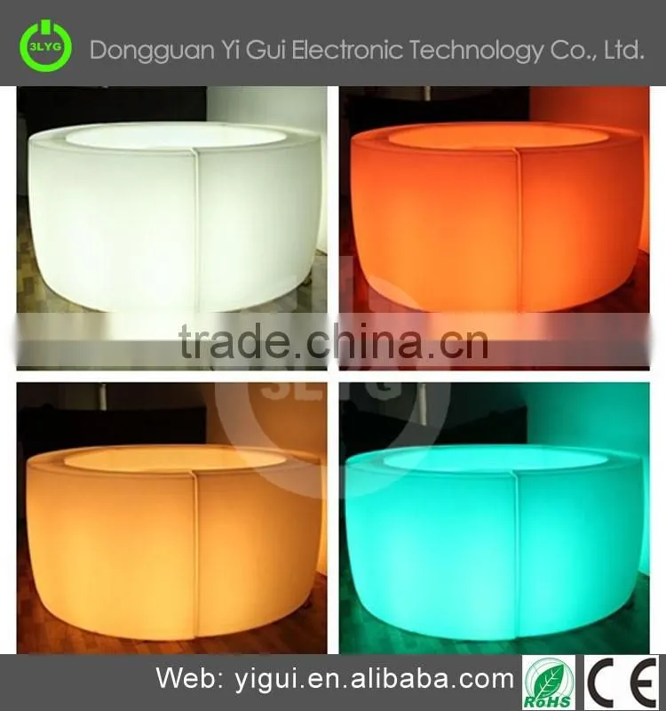 Hot sale Modern bar Chairs with 16 changing color led table