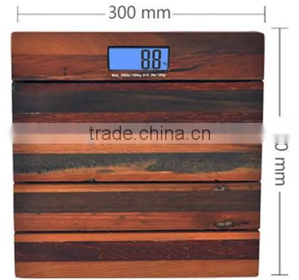 High Precision Wooden Bathroom Body Scale