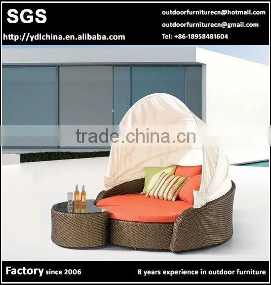 SGS HDPE rattan wicker outdoor cube garden set
