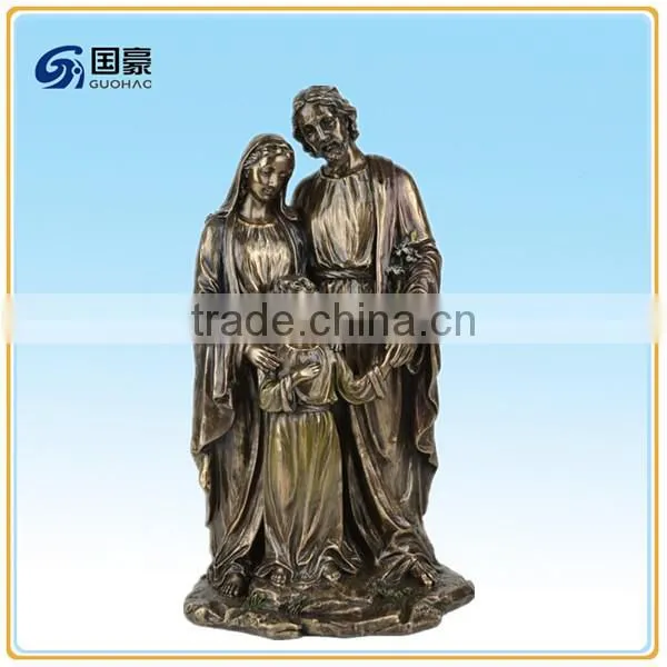 Religious Resin Statue With Holy Family Statue Jesus Mary Joseph For Sale
