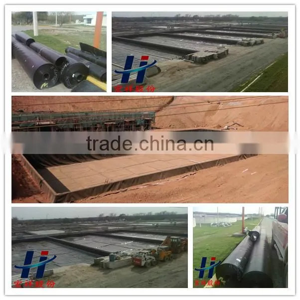 black color hdpe geomembrane used in salt industry anti-seepage