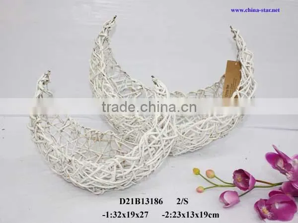 rattan floral arrangement basket