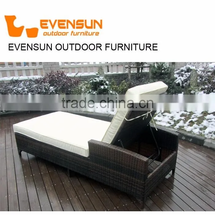 2016 cheap chaise sun lounger with canopy