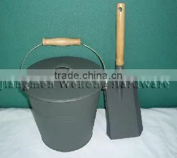 Hot selling custom design iron coal bucket fireplace metal coal hod on sale