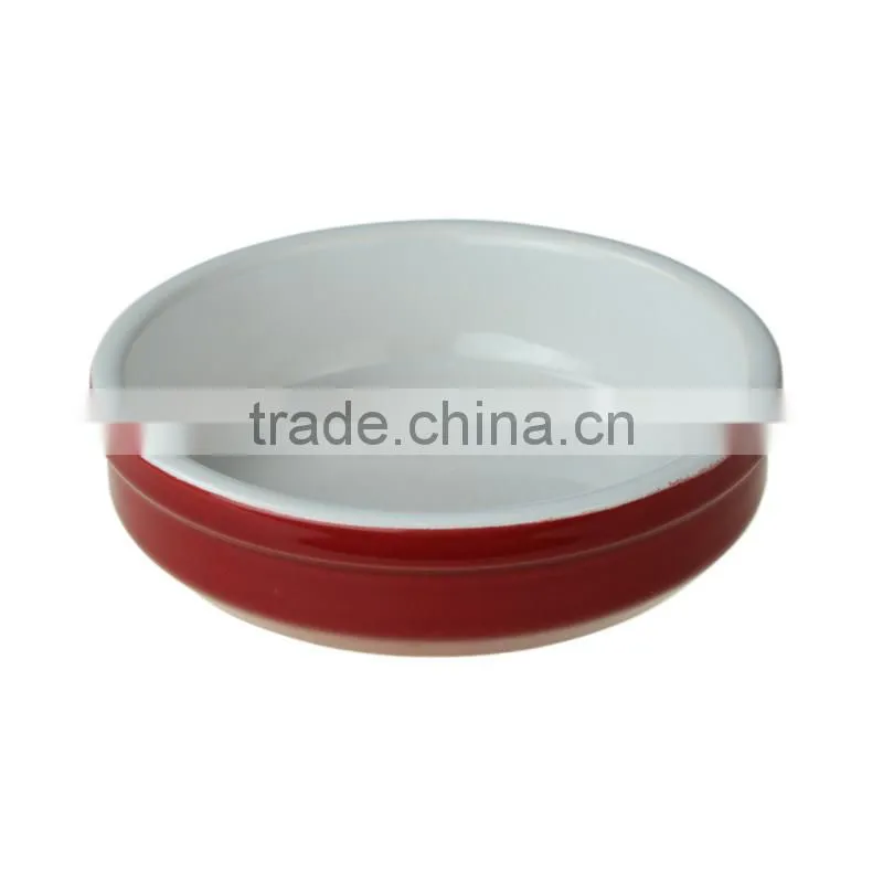 Round shape personalized ceramic snack bowl