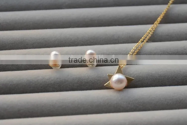 11-12mm freshwater pearl necklace and earring sets