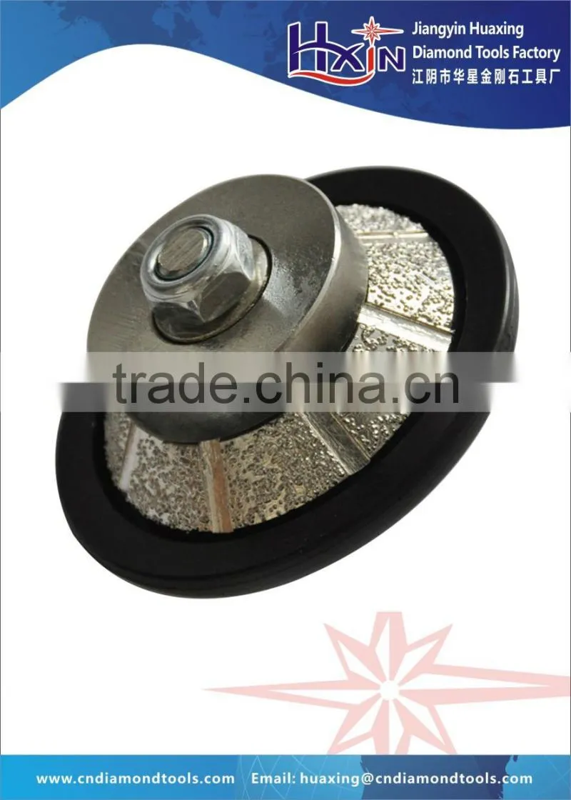 Ogee shape Vacuum Brazed Diamond edge profile wheel/Brazed diamond router bits