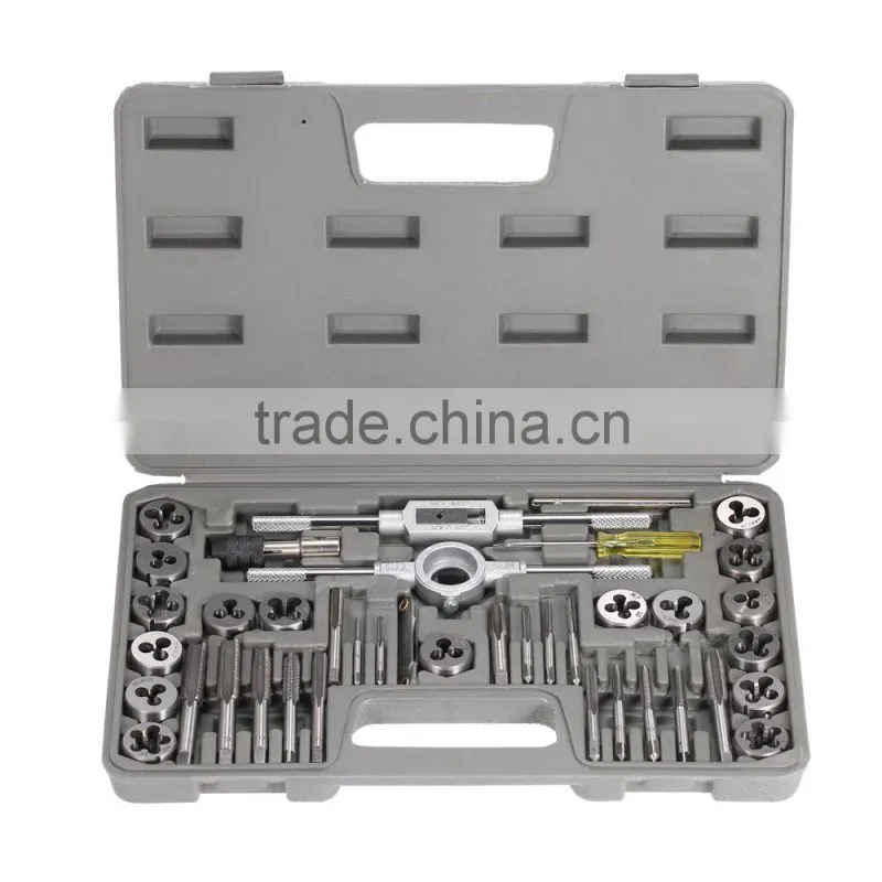 40PCS Alloy Steel Taps and Dies Set Metric Size
