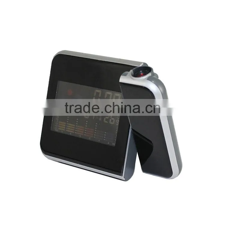 Digital LCD LED Projector Alarm Clock Weather Station Colorful Projecting Indoor