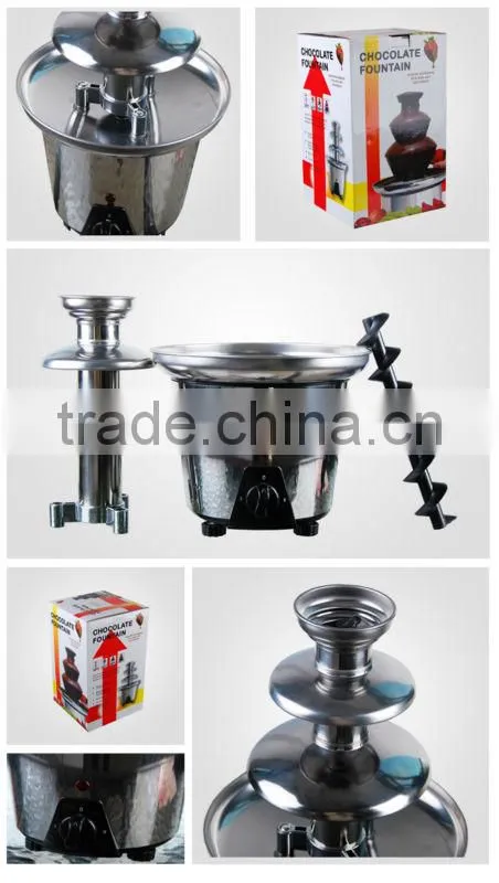 CHOCOLAZI ANT-8030 ALL Model 3 tiers wholesale Mini Home plastic for family in China chocolate fountain