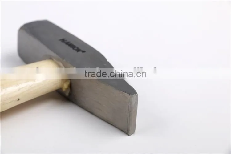 45# Carbon Steel Wooden Handle Fitter's Hammer / finished polished Heat-treatment
