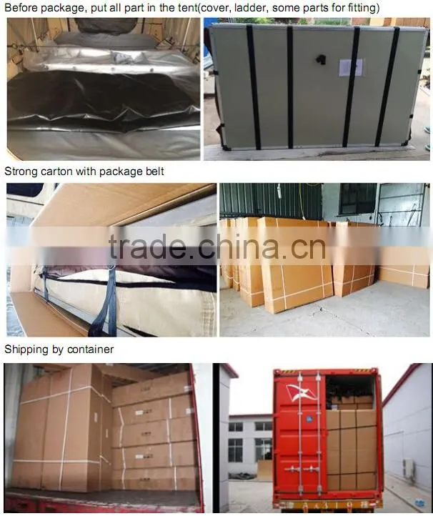 Outdoor sports 4WD waterproof cotton canvas fabric camping trailer/Car trailer tent for camping