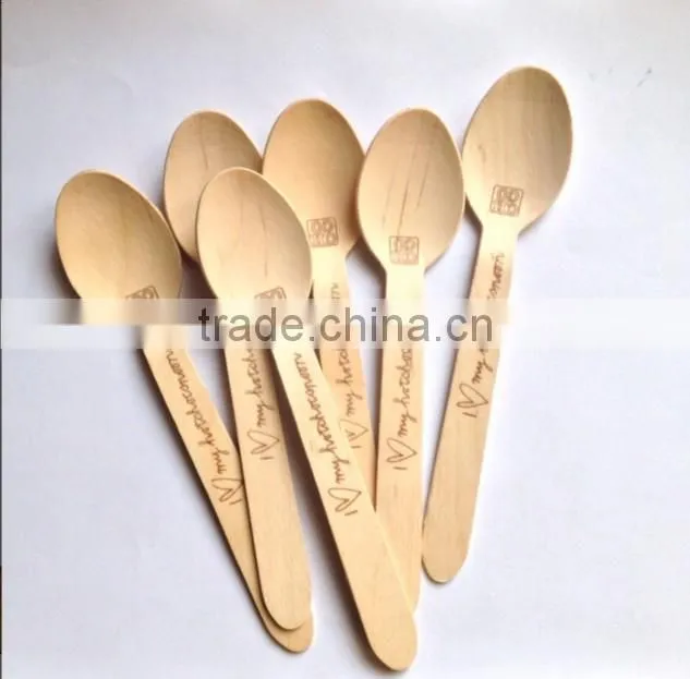 Disposable Cheap Small Wooden Ice Cream Spoon Mini Wooden Spoon