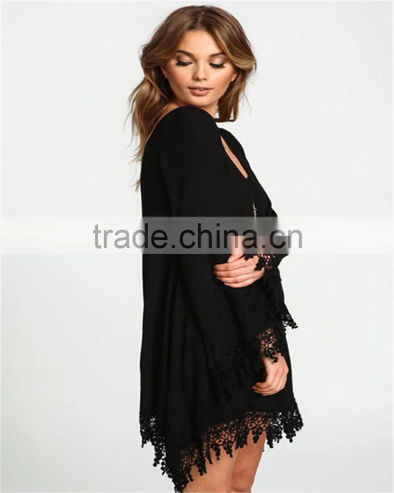 Floal Print Designs Womens Summer Swimsuit Kaftan Sexy Crochet Bikini Swimwear Cover Up Sexy Short Beach Dress