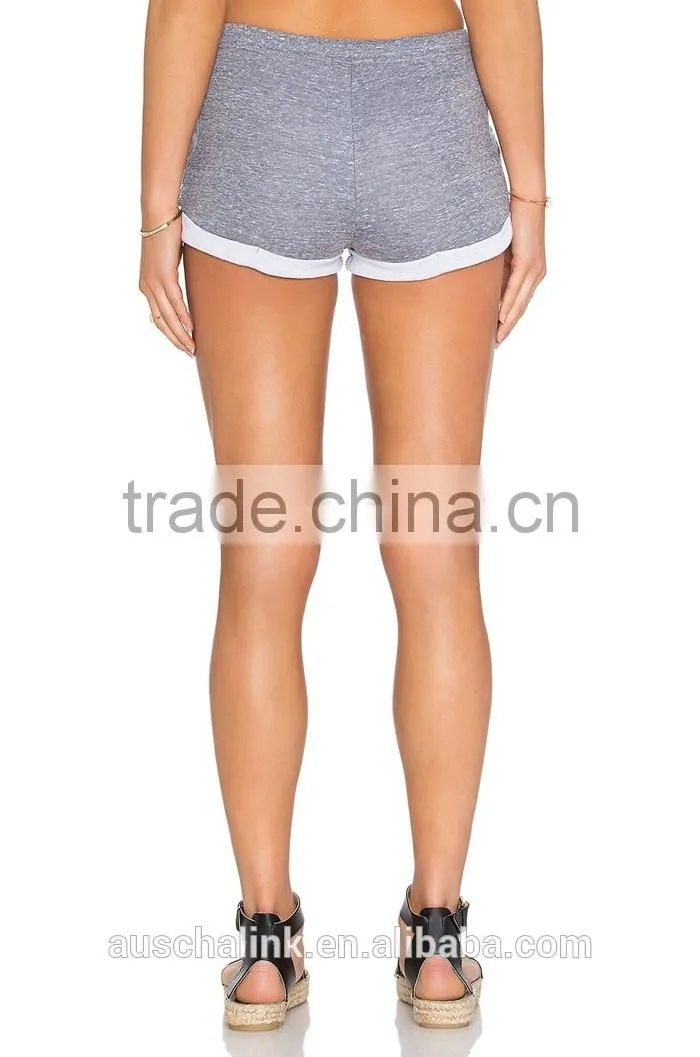 high quality wholesale womens gray breathable gym shorts