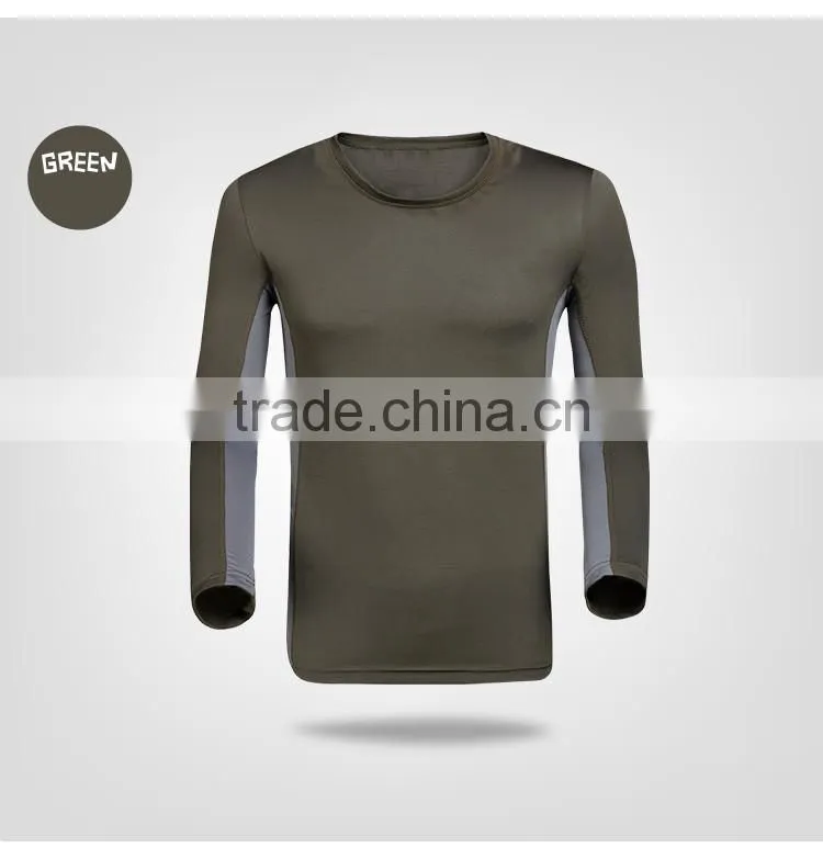 2016 hot sale mens Long Sleeve T shirt Outdoor tshirts