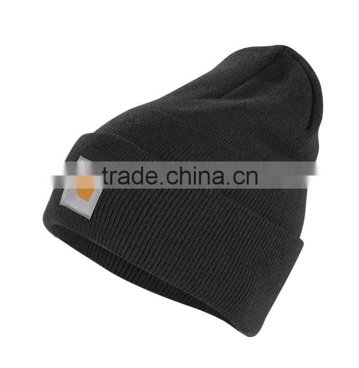Trade assurance Funny knitted cap with felt label